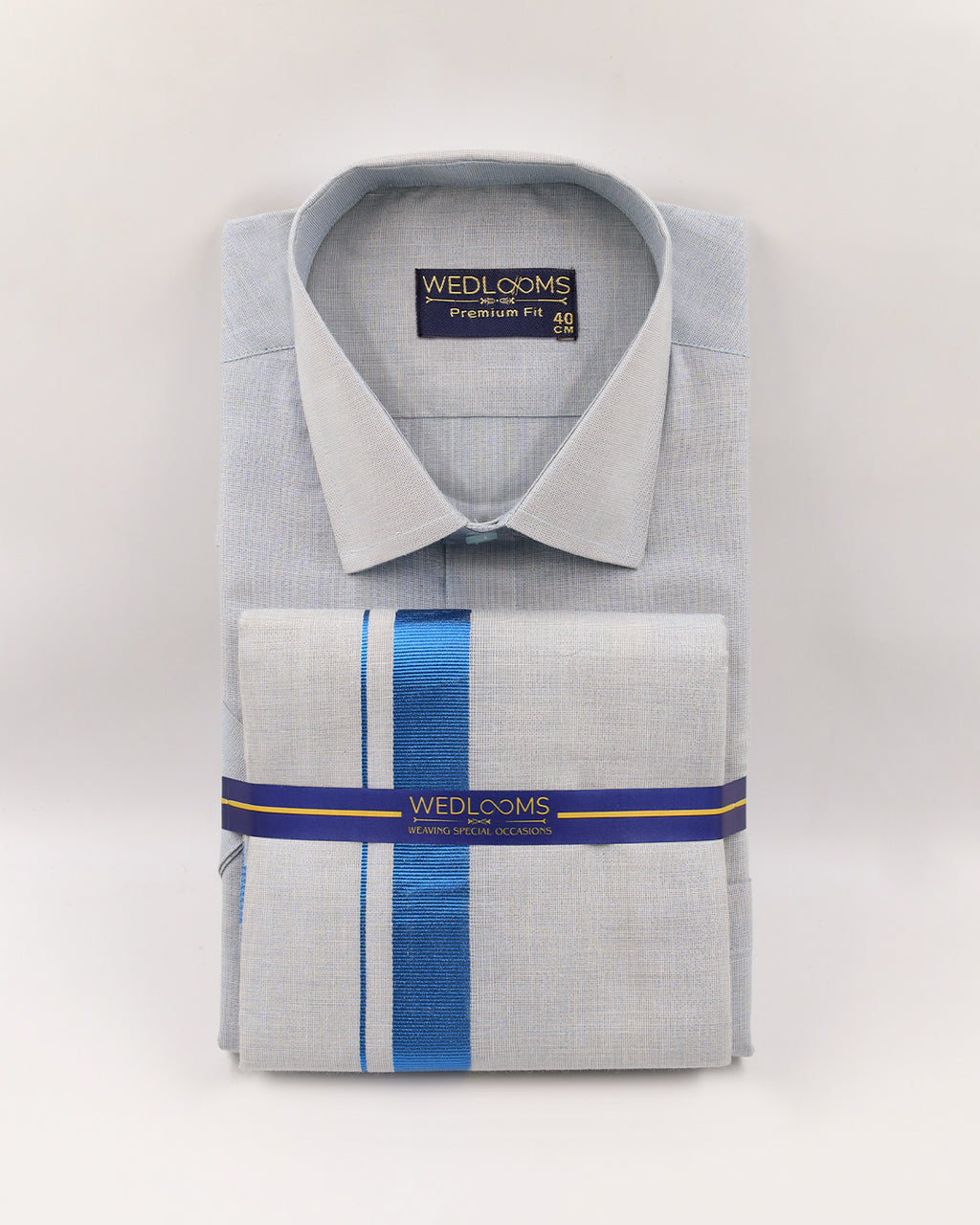 Tissue Plain Set-Anandha Blue