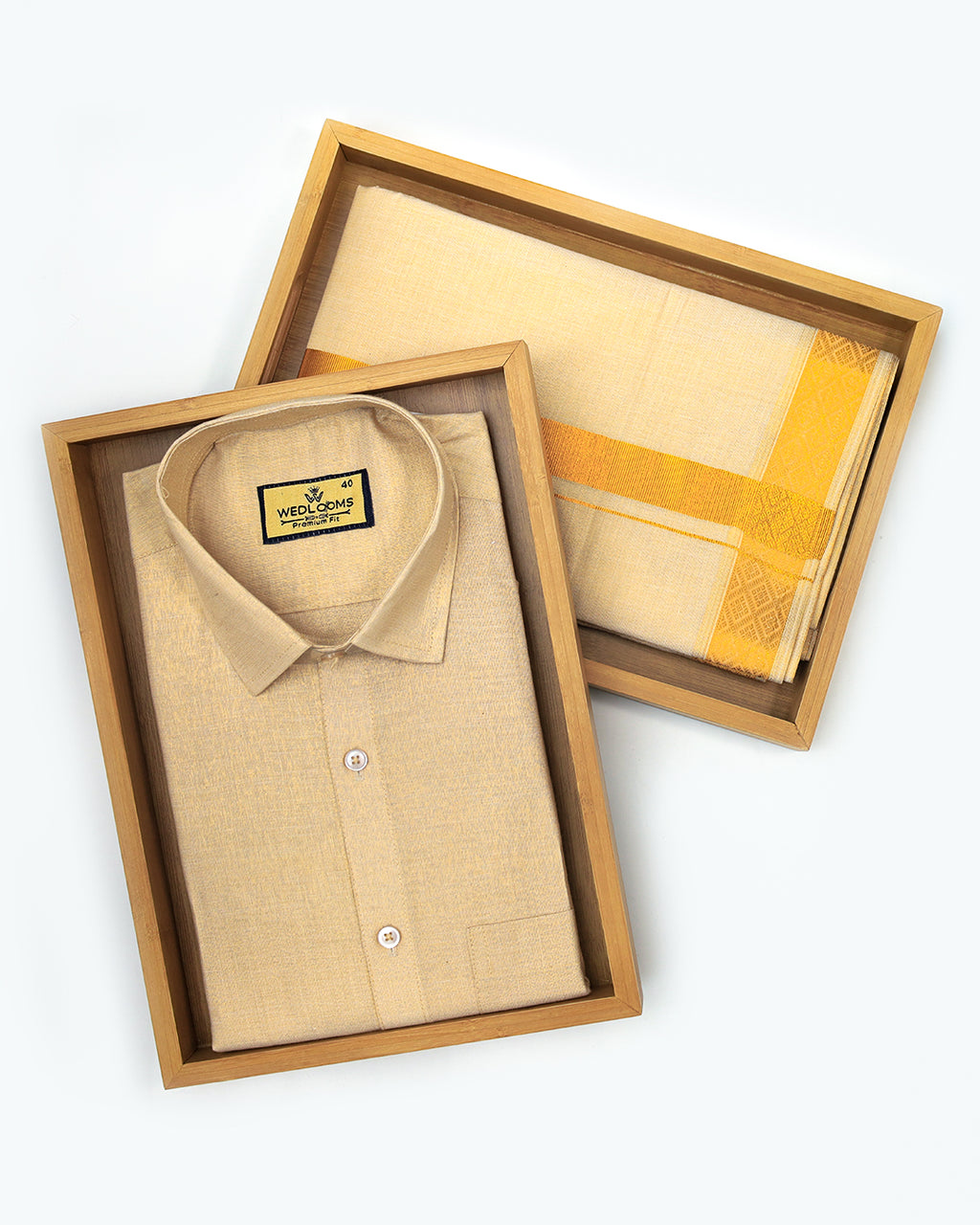 Tissue Plain Set-Gold