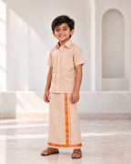 Kids Dhothi Set-Copper