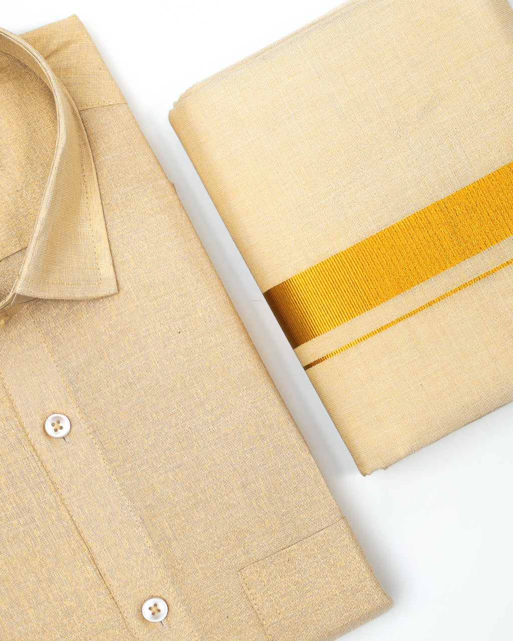Tissue Plain Set-Gold