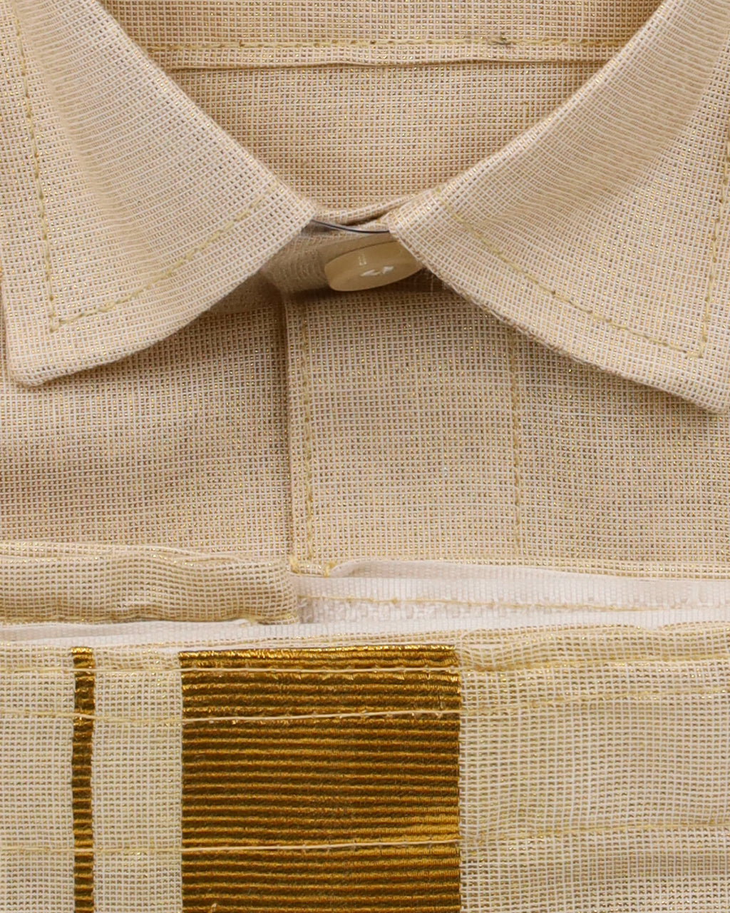 Kids Dhothi Set-Gold
